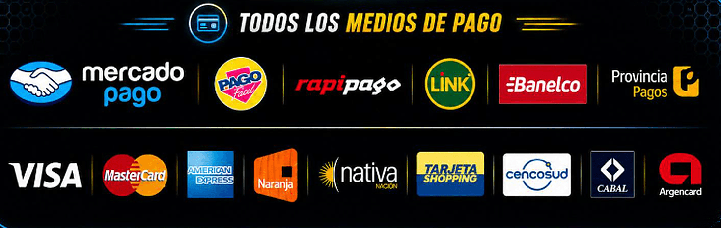 Medios de pago disponibles